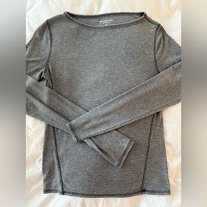Abercrombie & Fitch Charcoal Crew Neck Long Sleeve Shirt